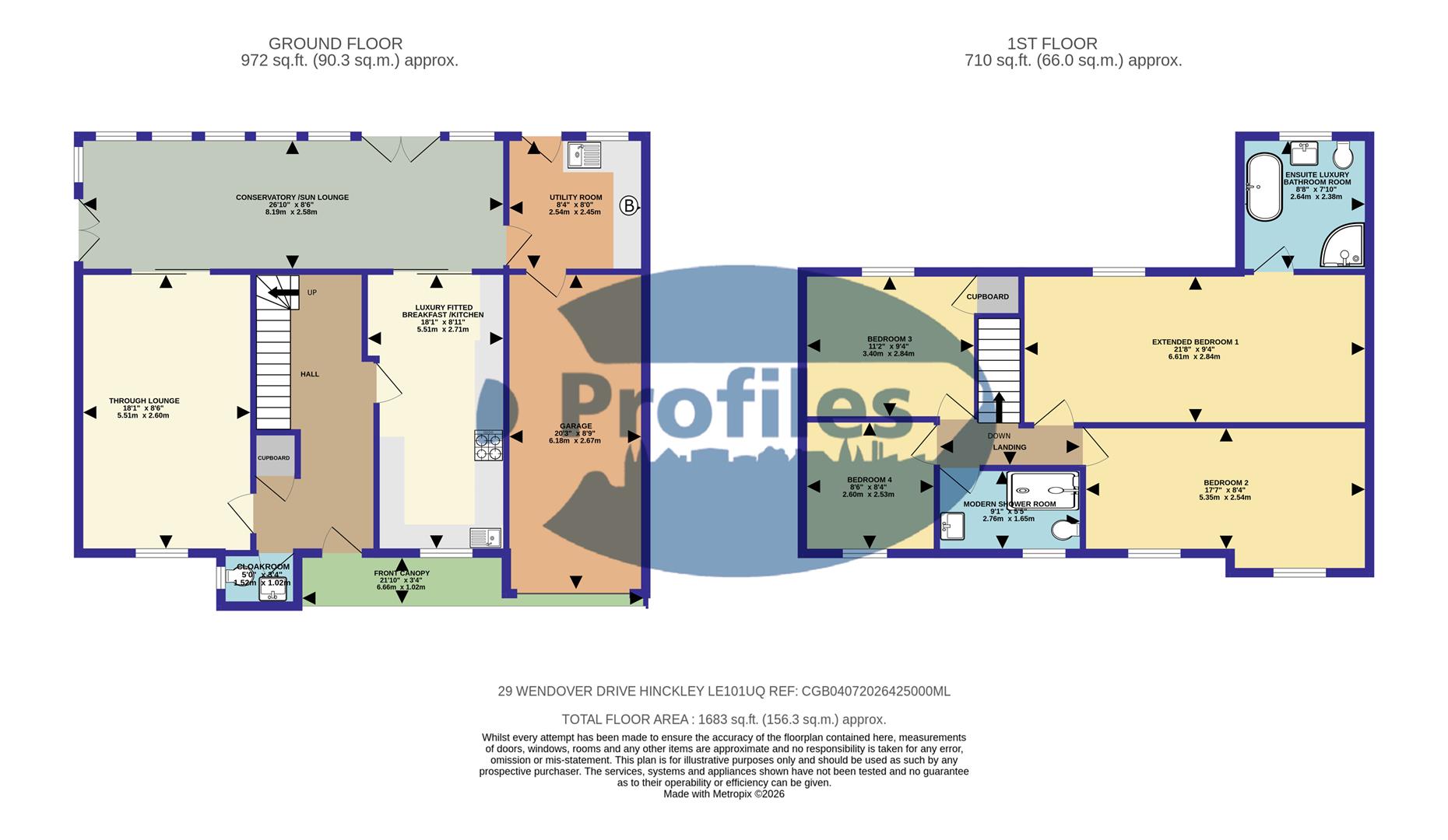 29, Wendover Drive, Hinckley floorplan