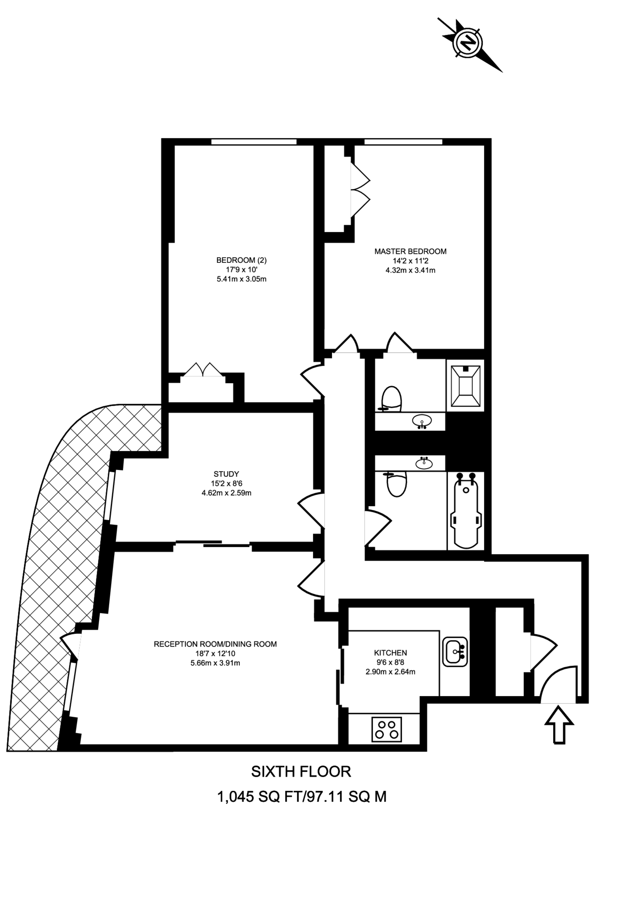 Sheldon Square, Westminster floorplan