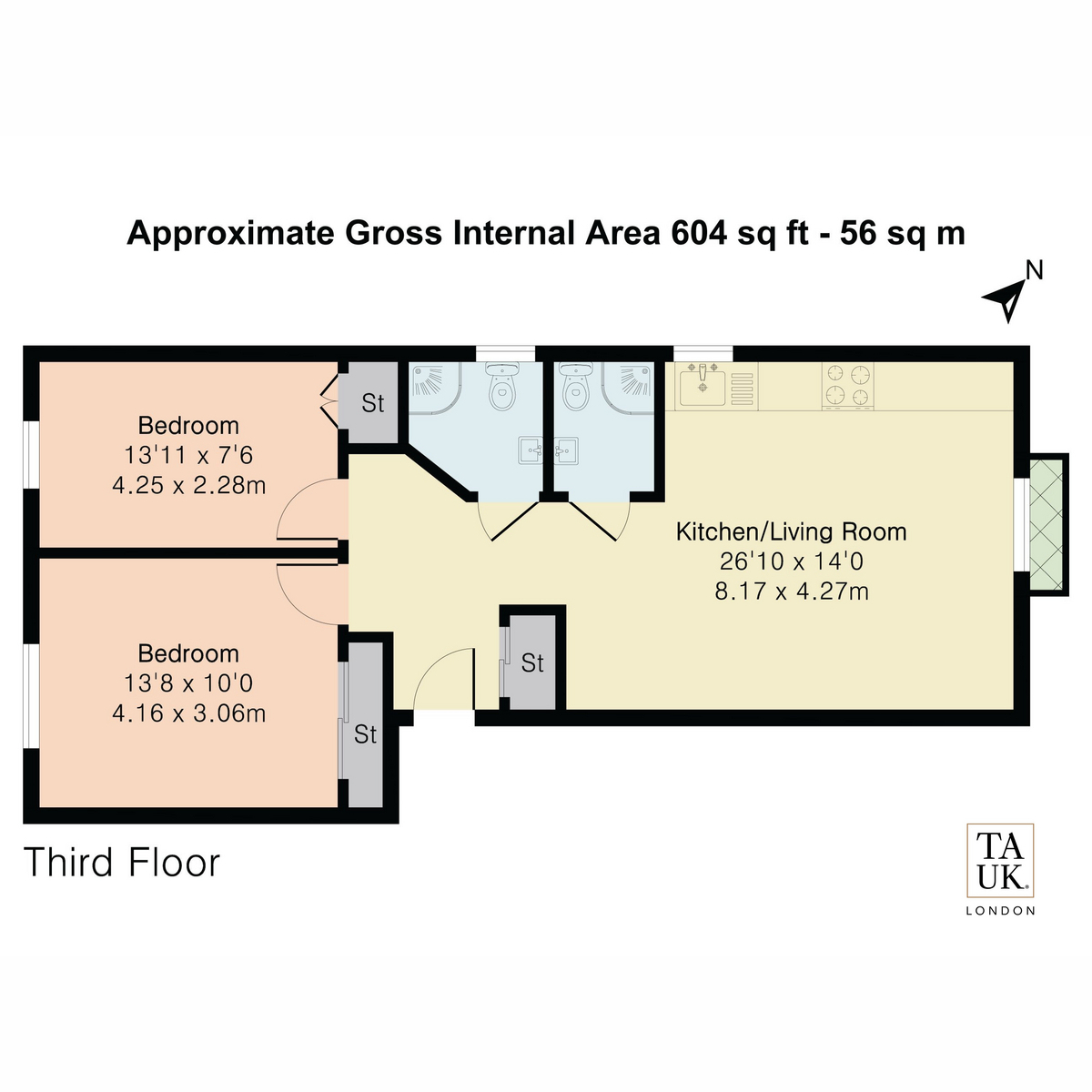 106, Shaftesbury Gardens, London floorplan