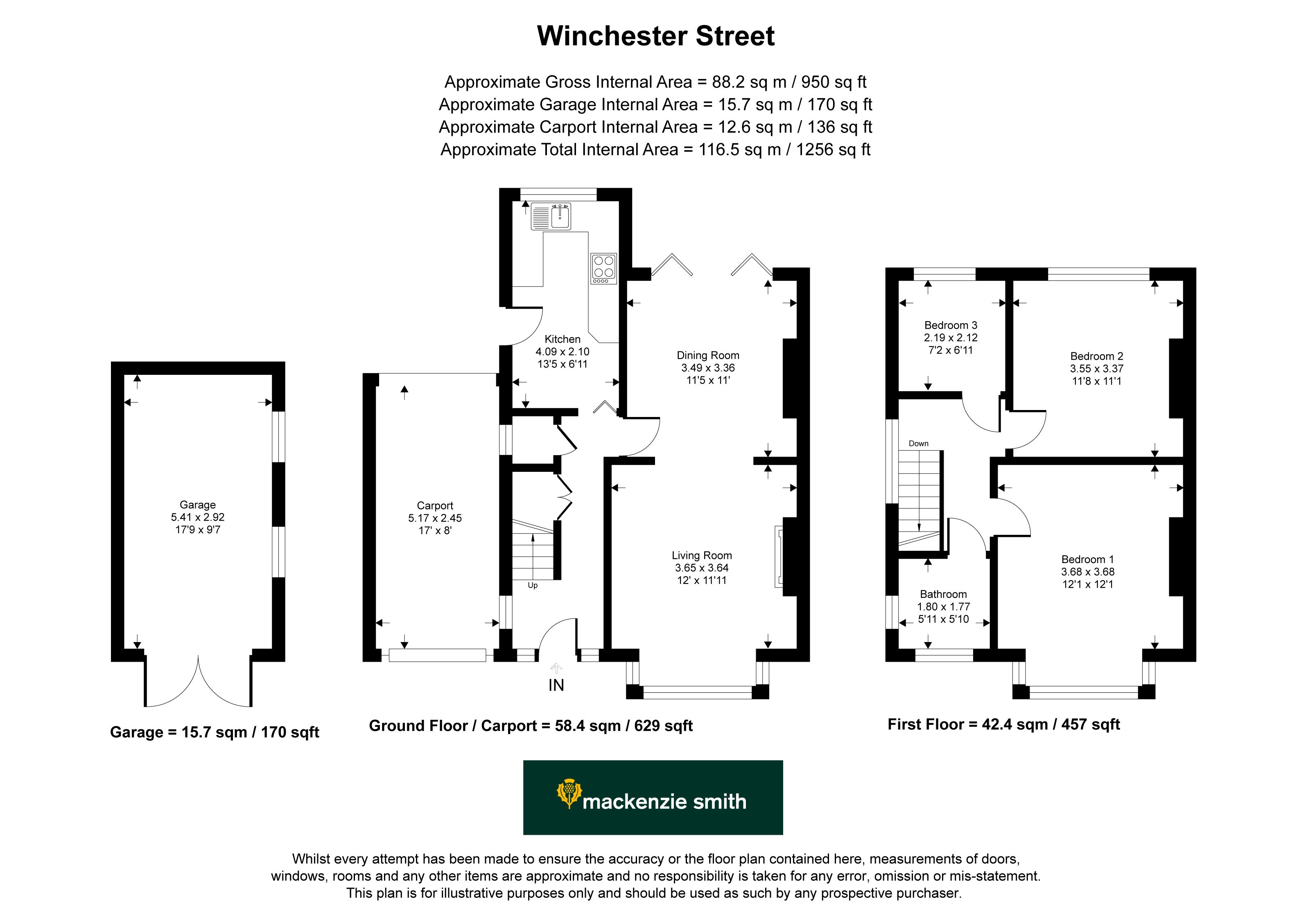 Winchester Street, Farnborough, Hampshire, GU14 floorplan