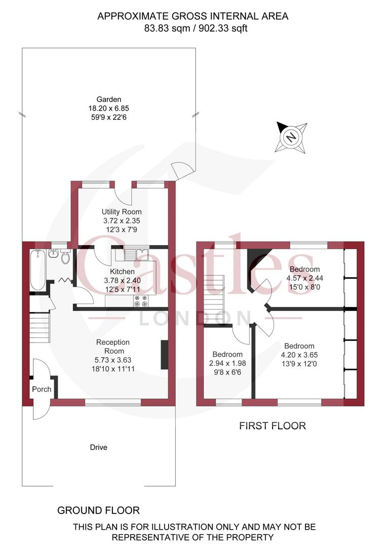 25, Montagu Gardens, London floorplan