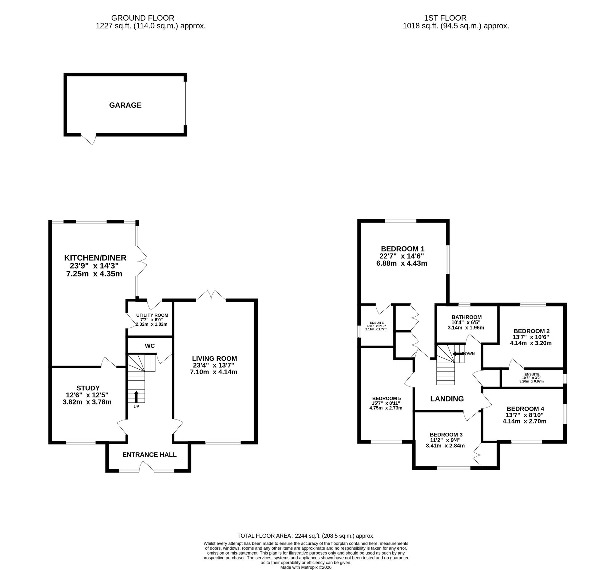 Rye House, Stafford Road, Staffordshire floorplan