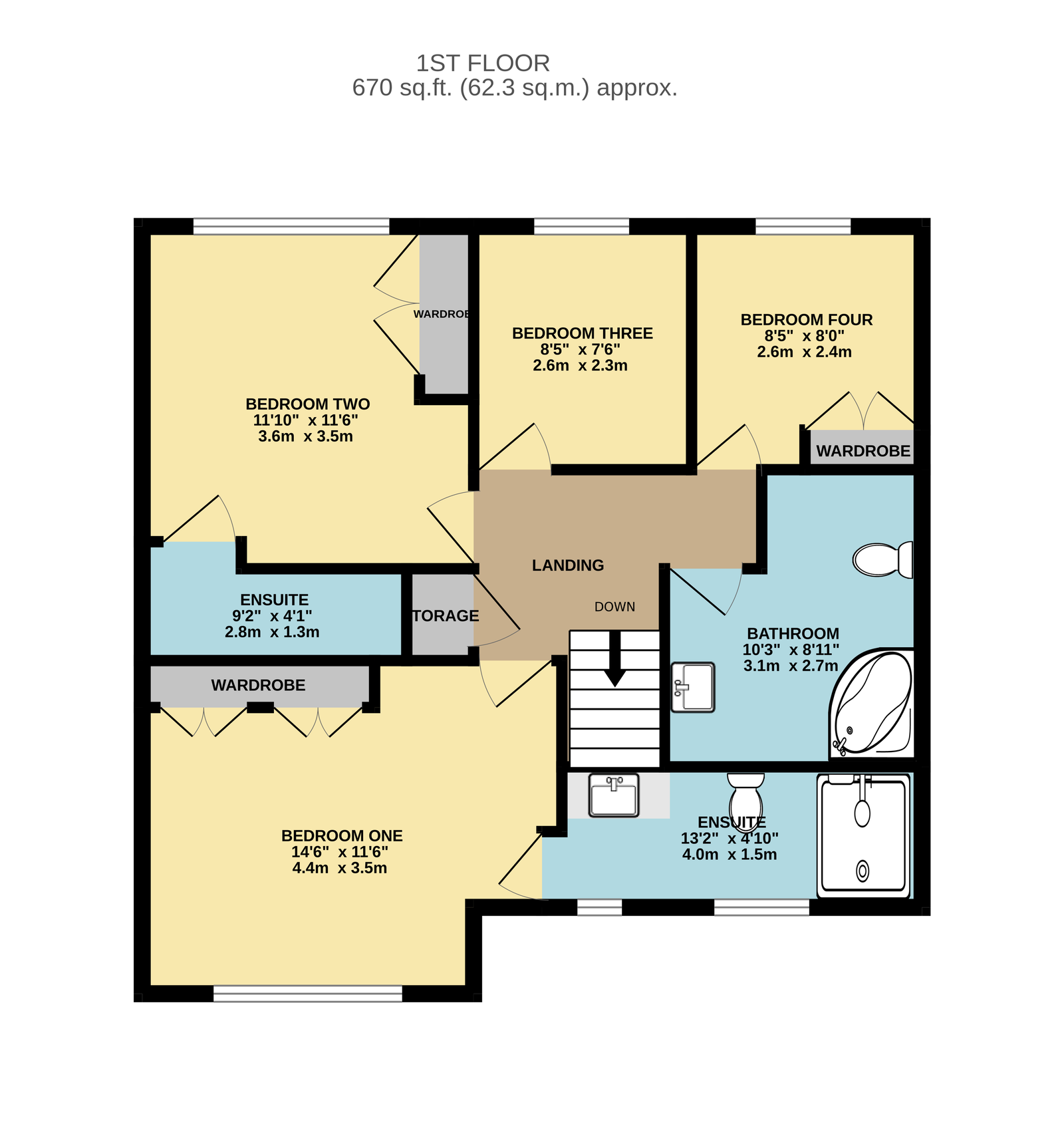 32, Beaumont Way, Cannock floorplan