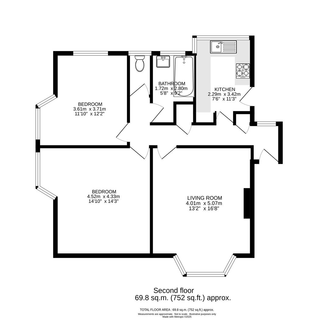 3 Briar Court, 440, London Road, Cheam floorplan