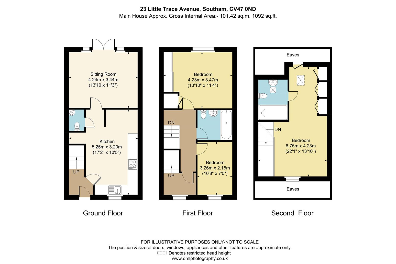 23, Little Trace Avenue, Southam floorplan