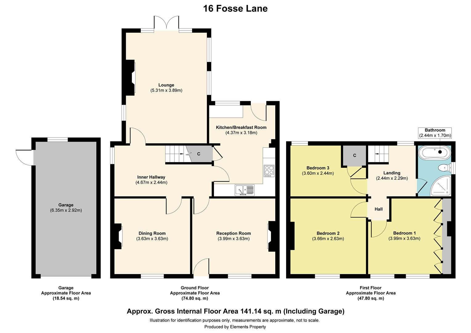 Hill Cottage, 16, Fosse Lane, Lincoln floorplan