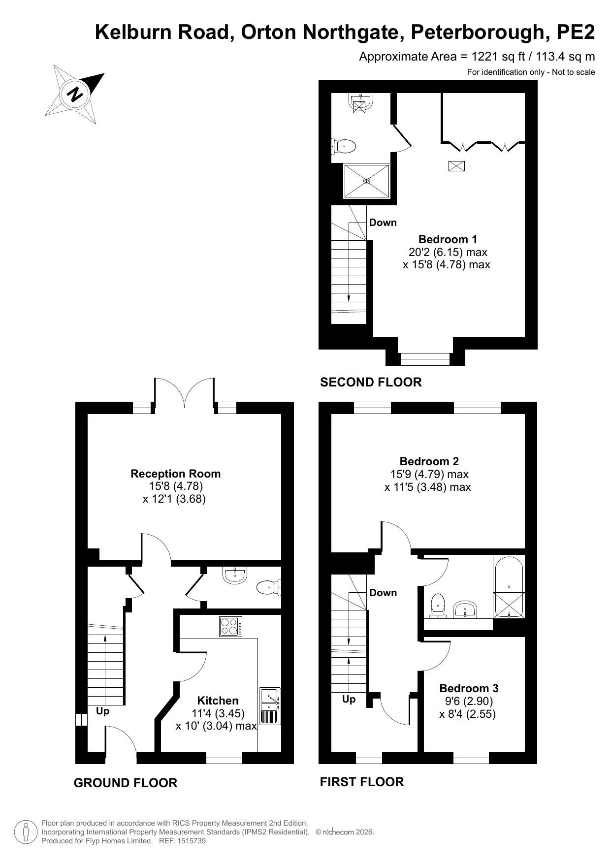 Kelburn Road, Peterborough floorplan