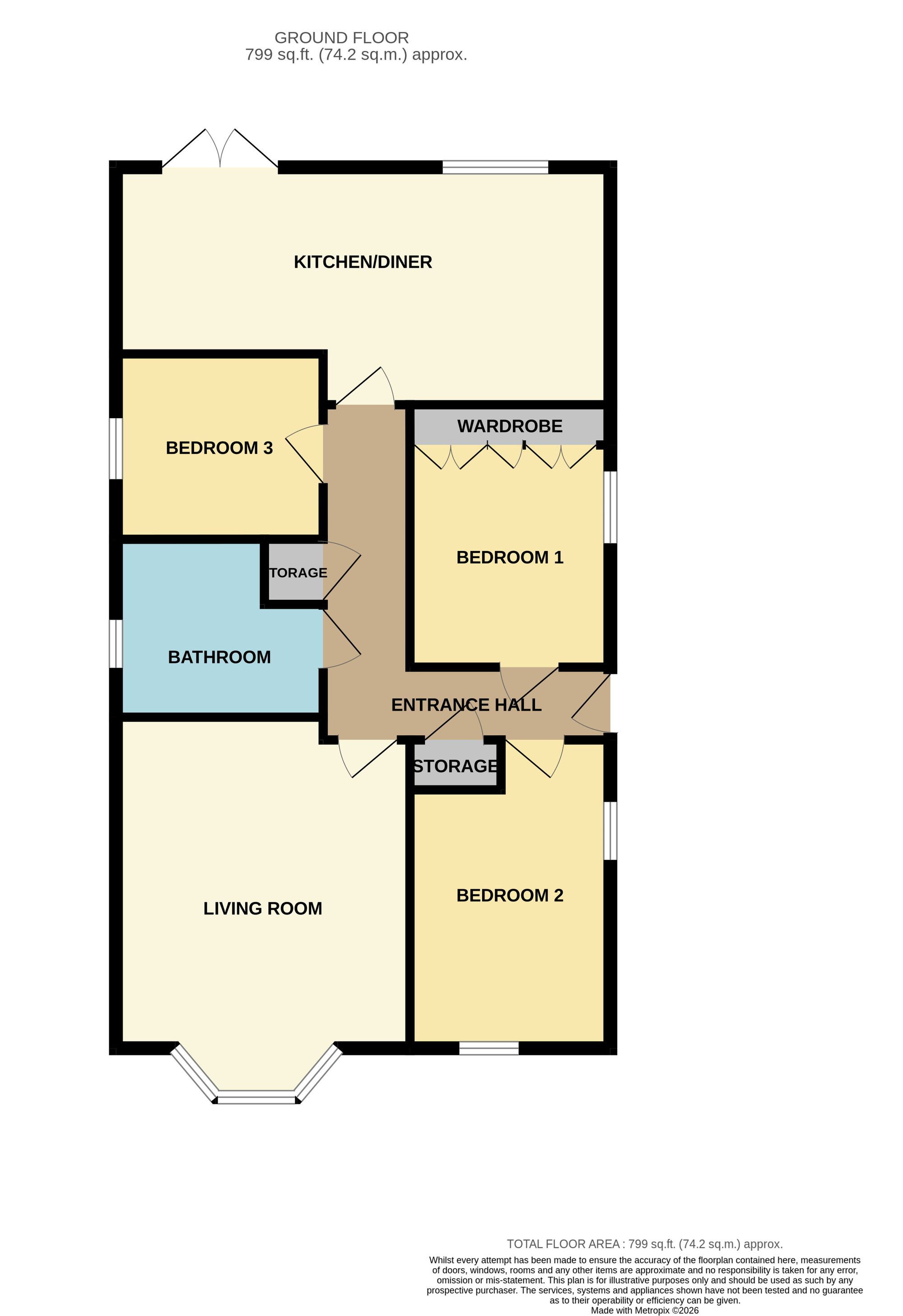 3 South Lea Road, Scarborough floorplan