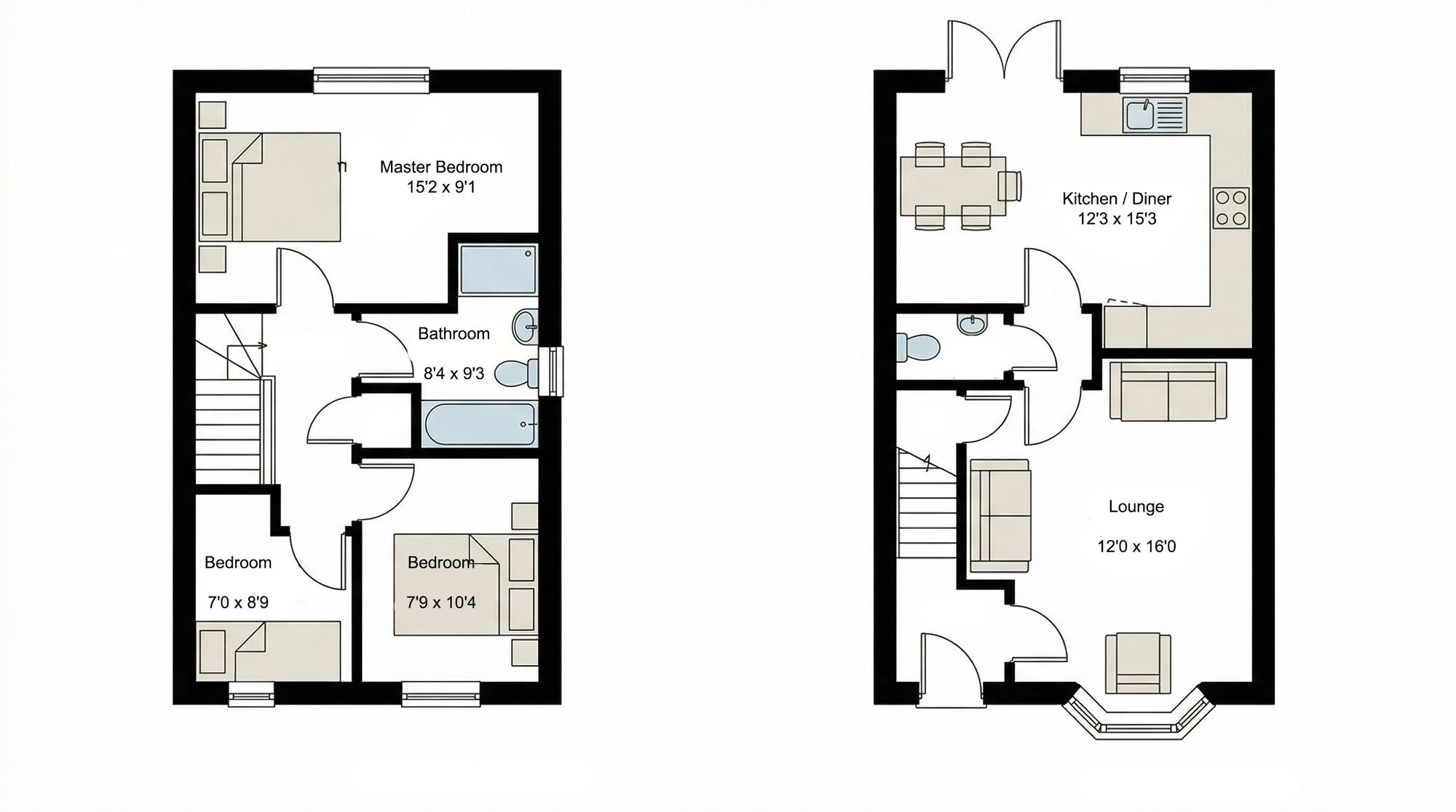 4 Strathy Close, Leicester floorplan