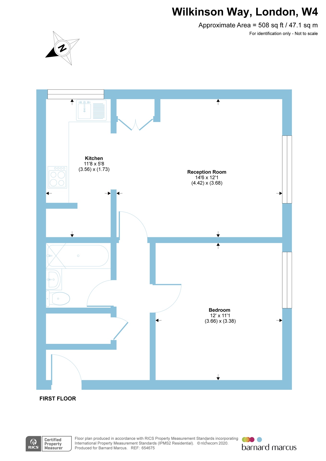 Wilkinson Way, London W4, 1 bedroom flat for sale 59262544