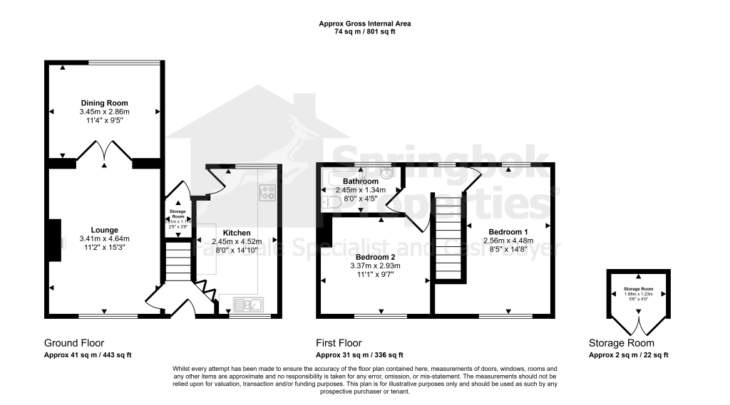 214, Dinmore Avenue, Blackpool floorplan