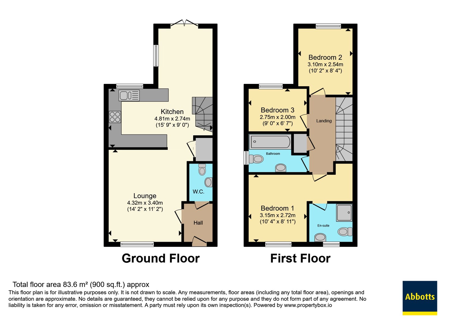 56, Turner Crescent, Norwich floorplan