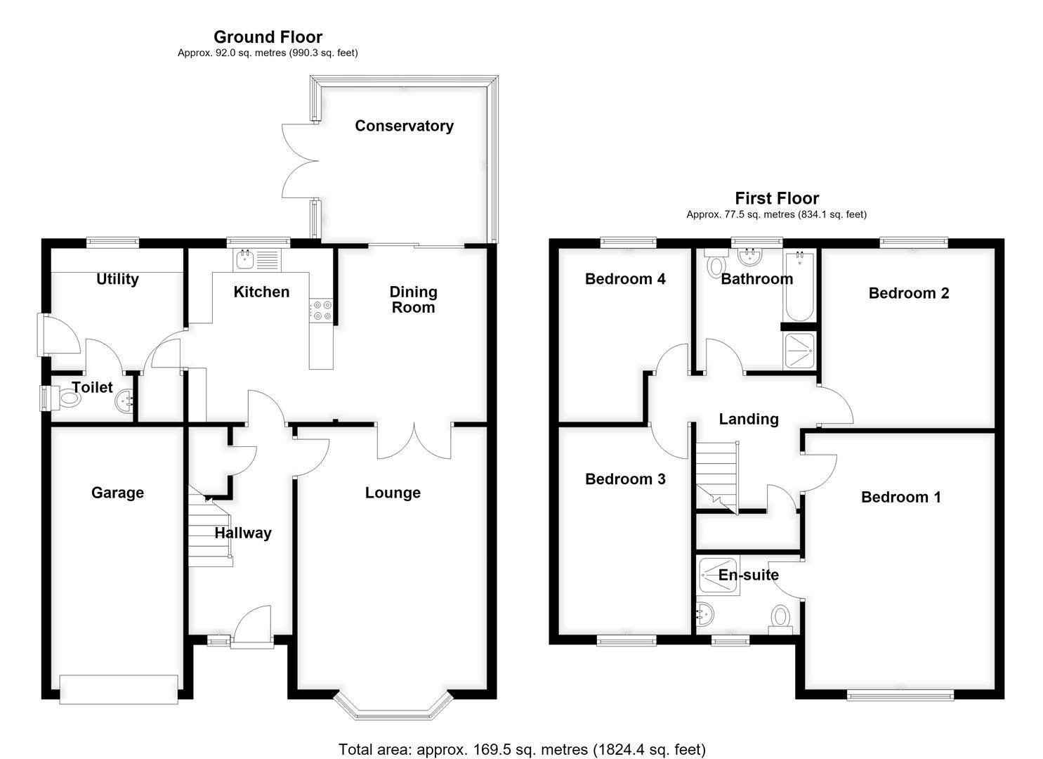 The Parkway, Spalding floorplan