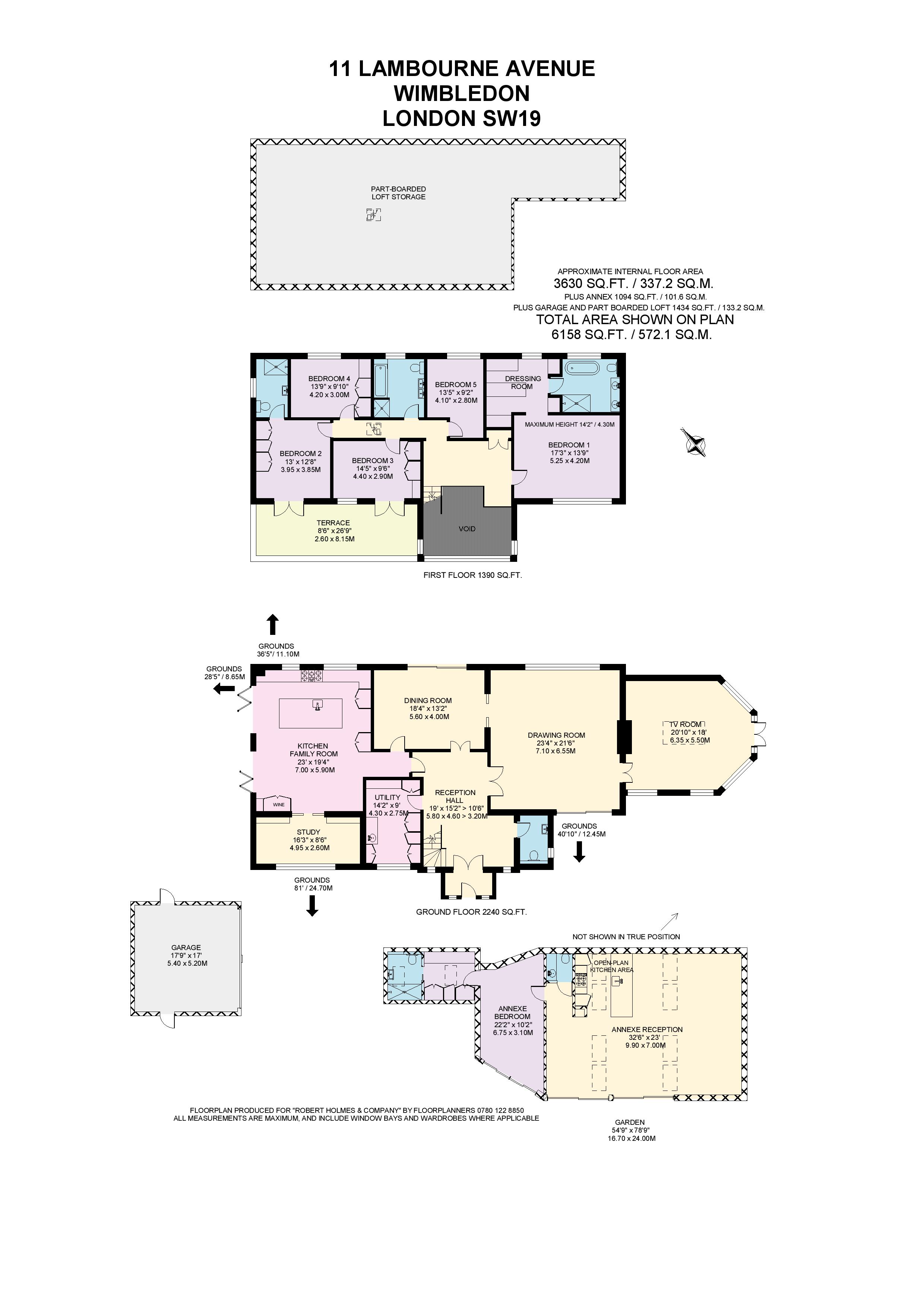 Lambourne Avenue, Wimbledon SW19, 5 bedroom detached house for sale