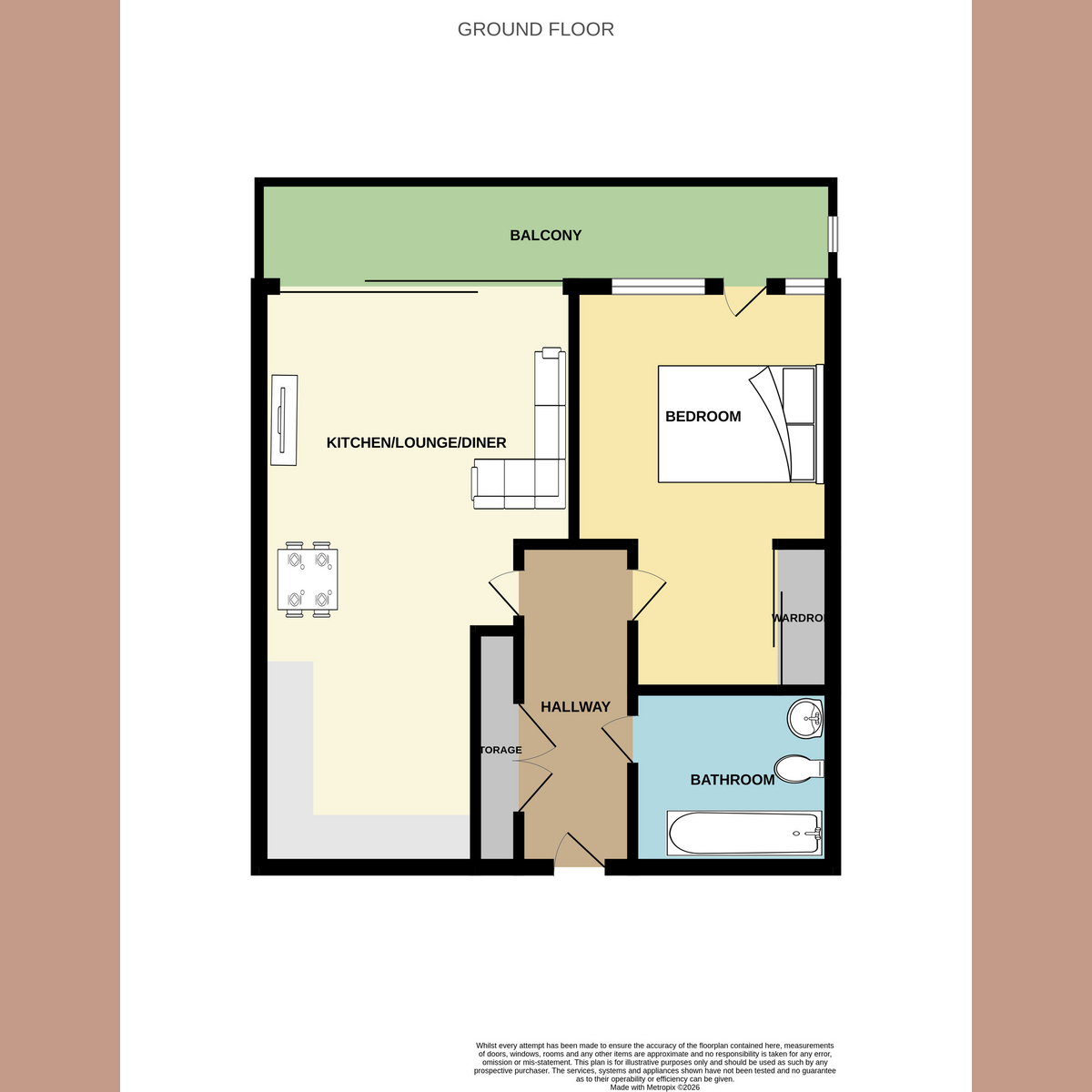 Flat 36, Clifftown Shore, Western Esplanade, Southend-on-Sea floorplan