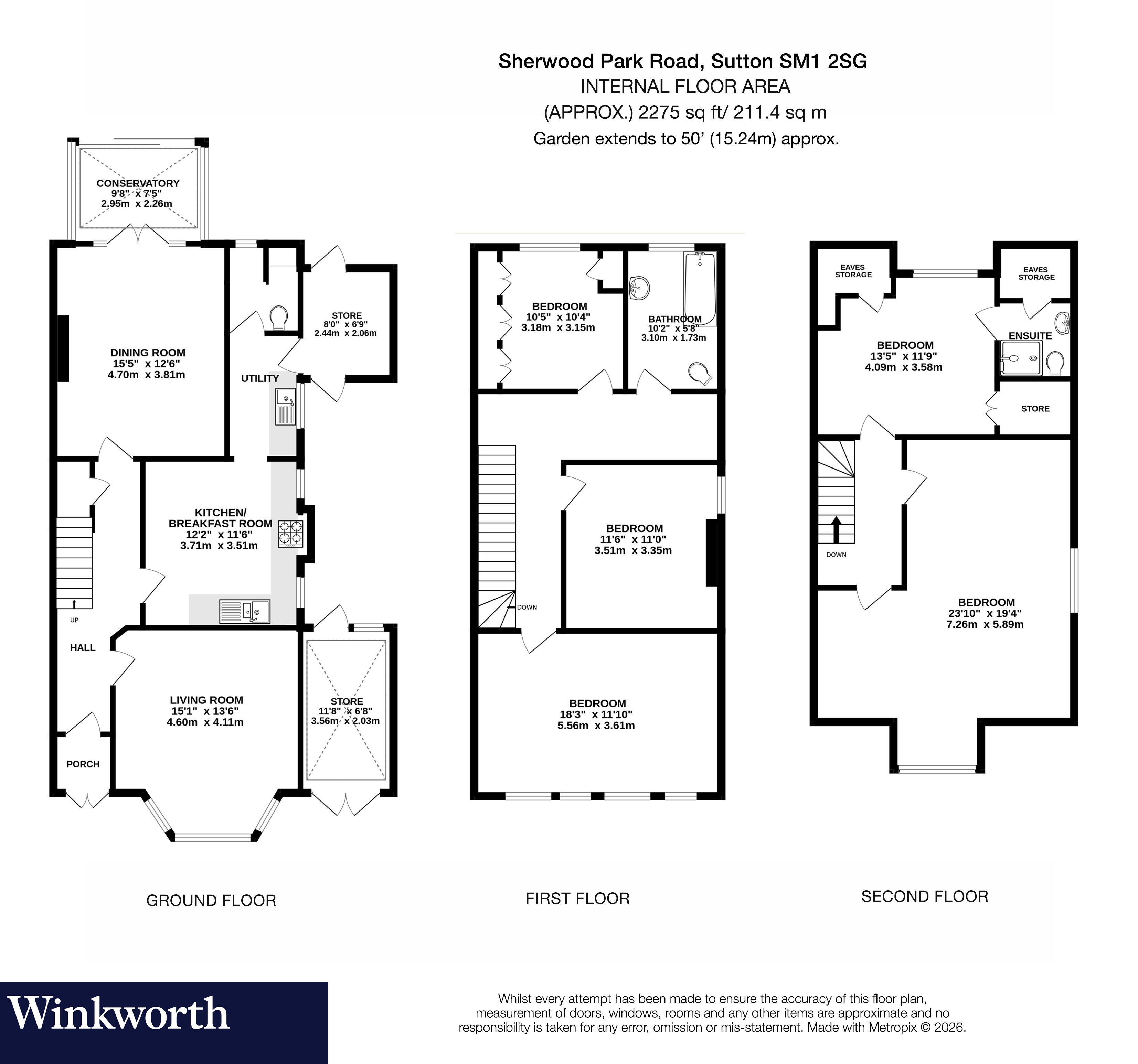 Sherwood Park Road, Sutton floorplan
