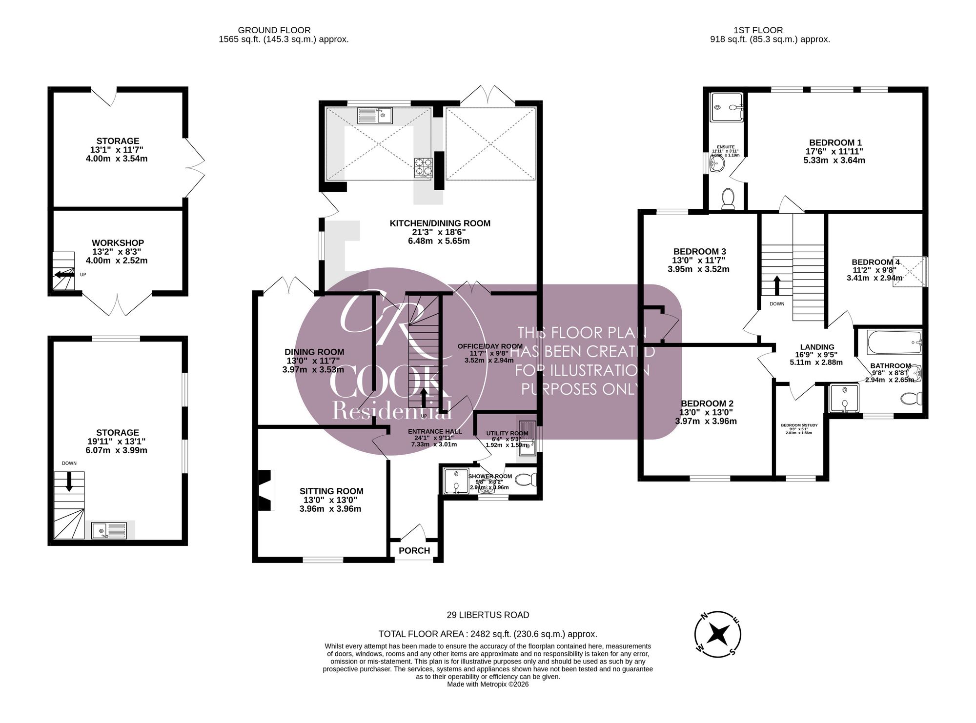 29 Libertus Road, Cheltenham floorplan