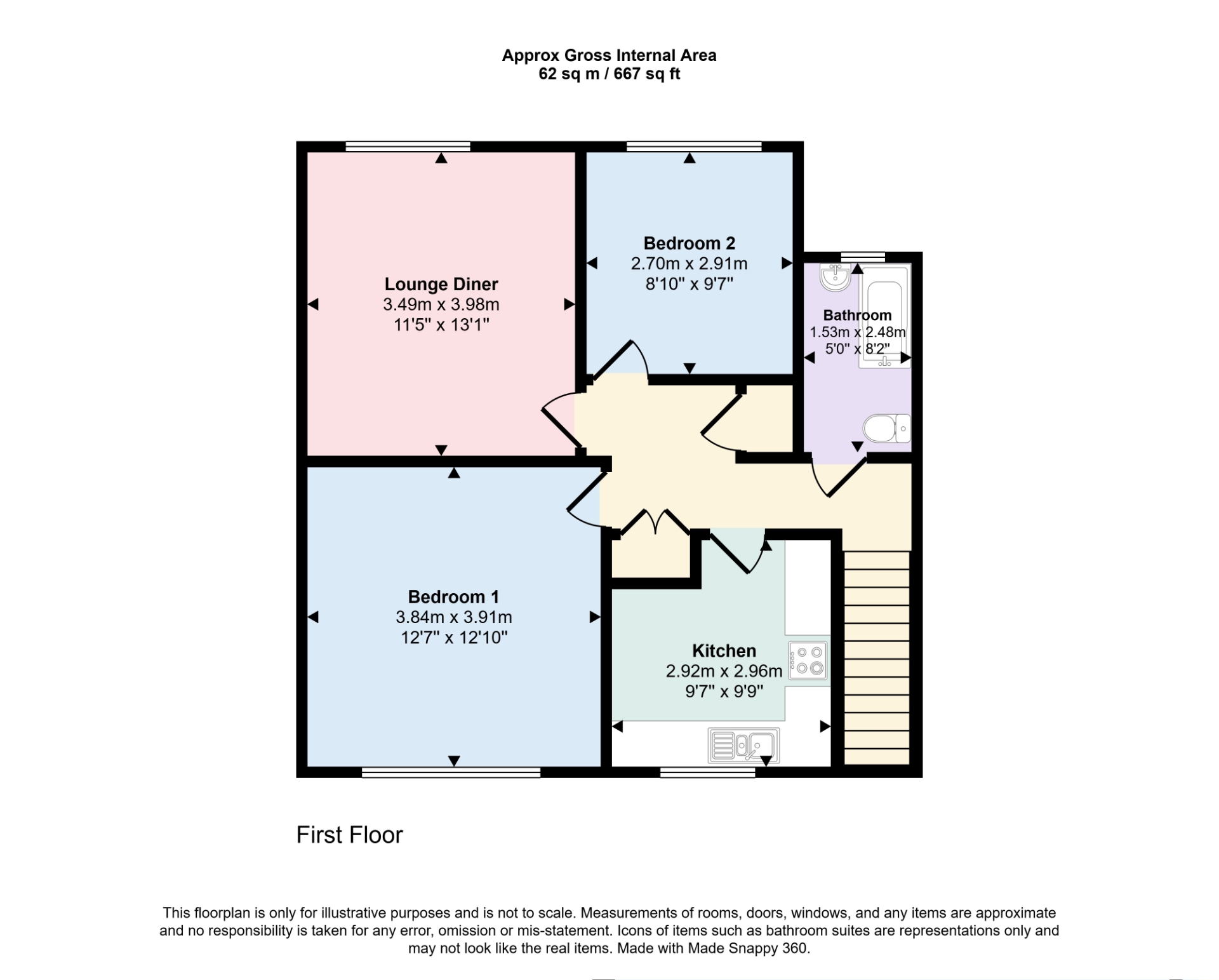 40, Sutton Court, Skegness floorplan