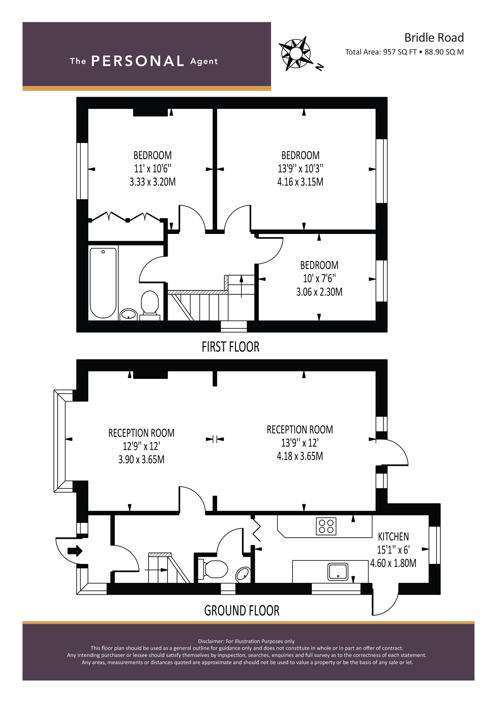 7, Bridle Road, Epsom floorplan