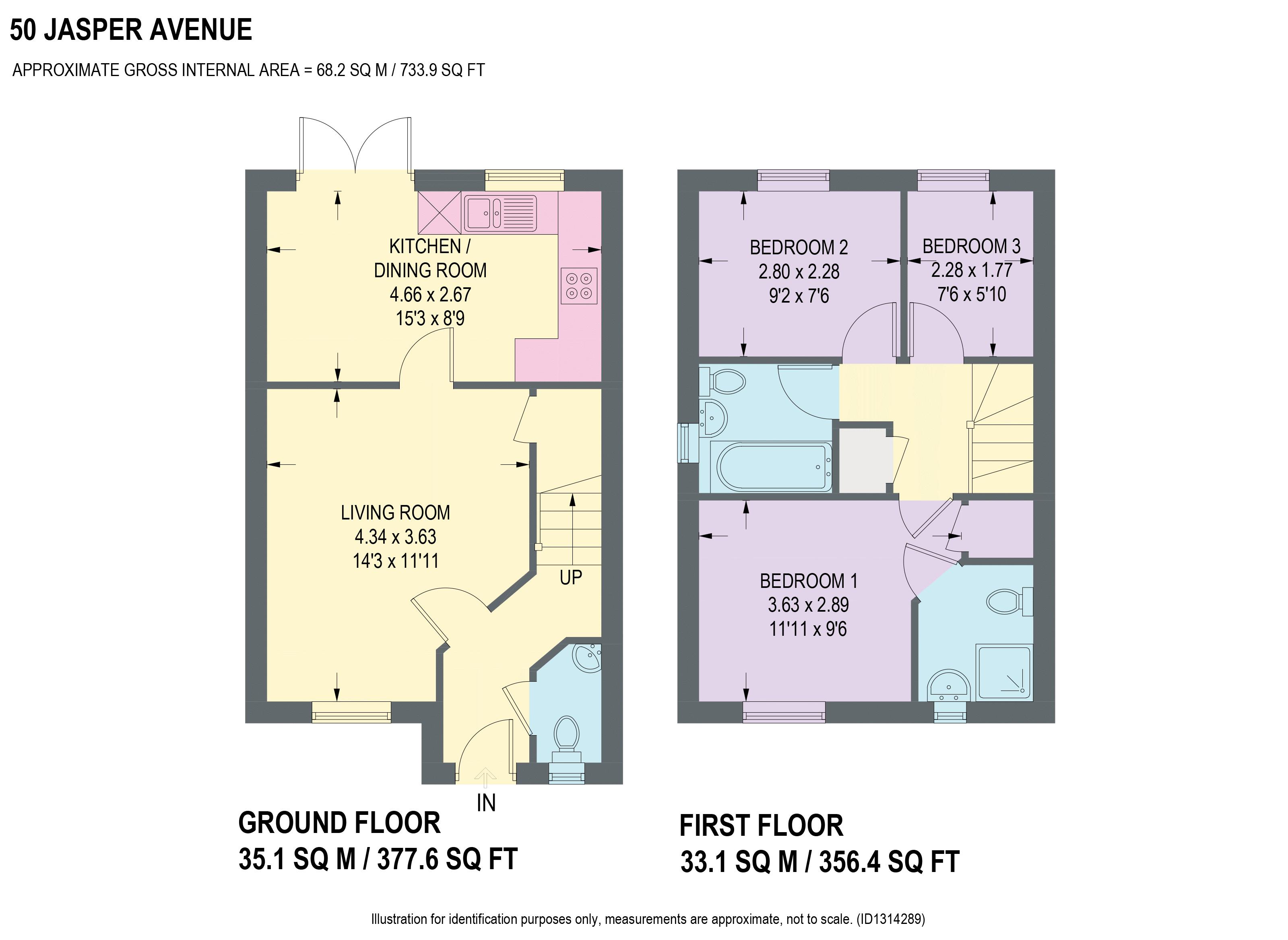 50, Jasper Avenue, Chesterfield floorplan