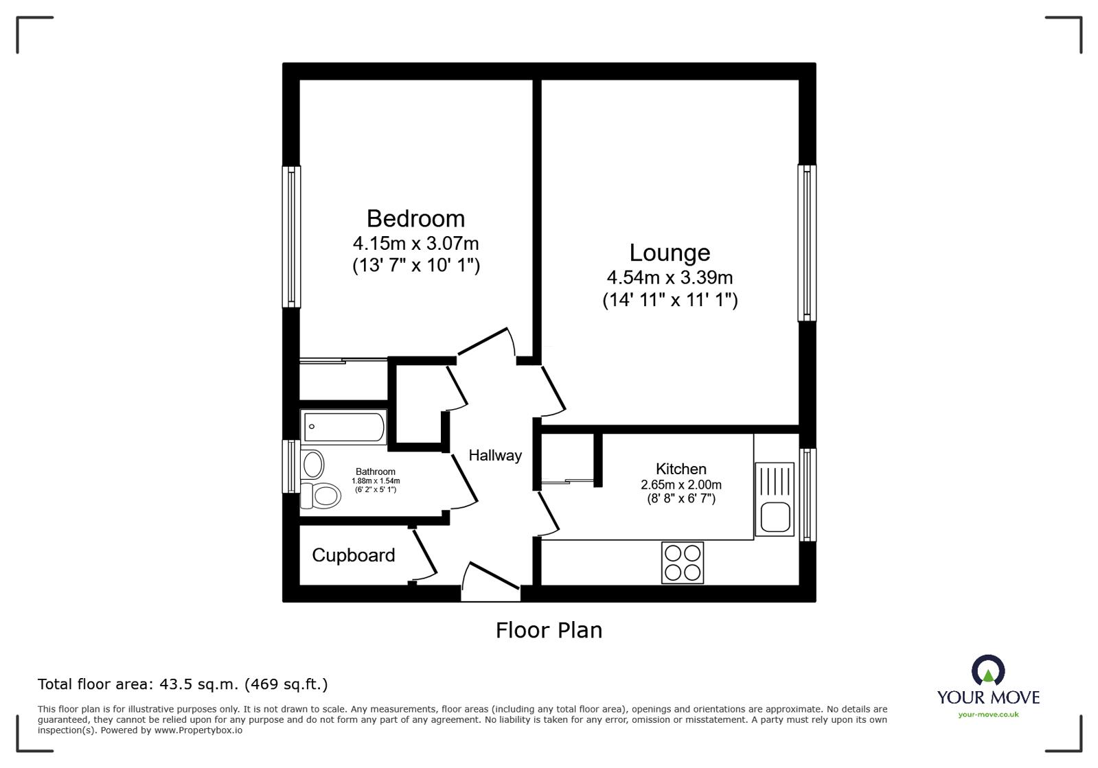 16, Pevensey Road, Leicestershire floorplan