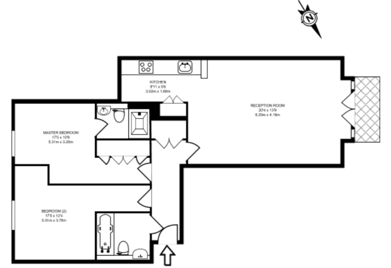 2 Bedrooms Flat to rent in 4 Hutchings Street, London E14