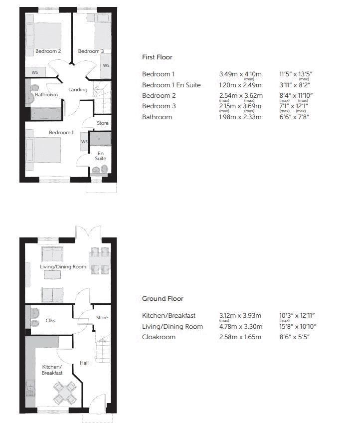 Plot 286, The Faber, Meadow Road, Bedford floorplan