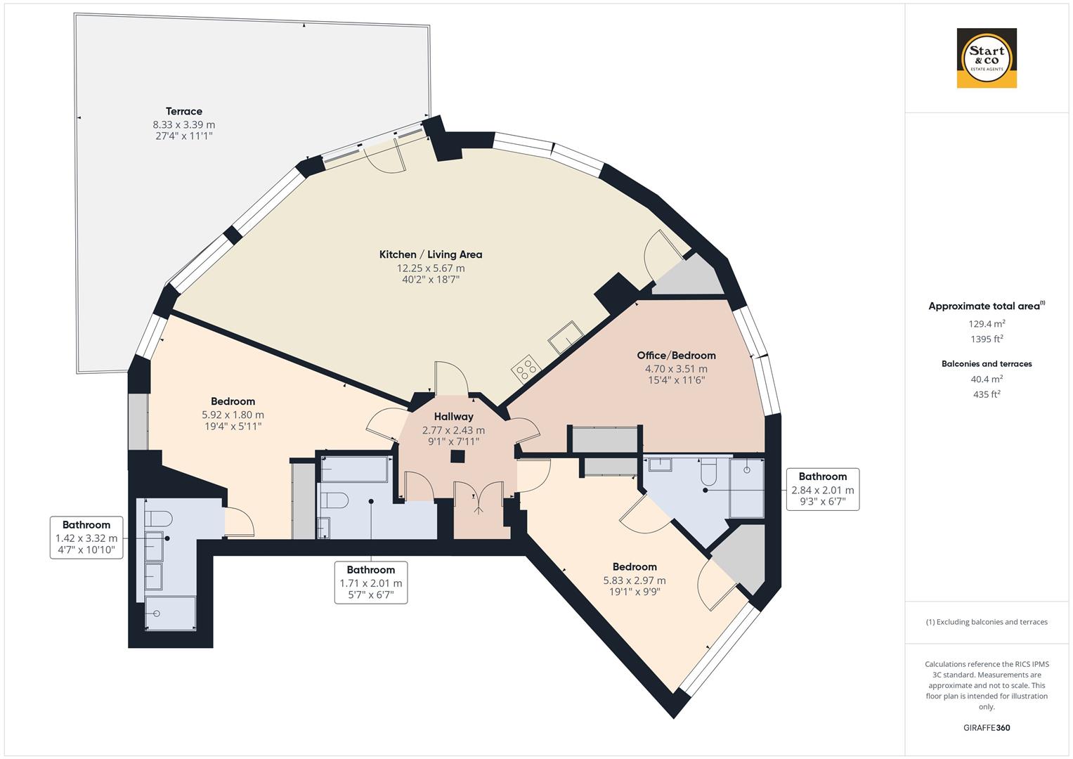 Apartment 29 Ocean Gate, Esplanade Road, Newquay floorplan
