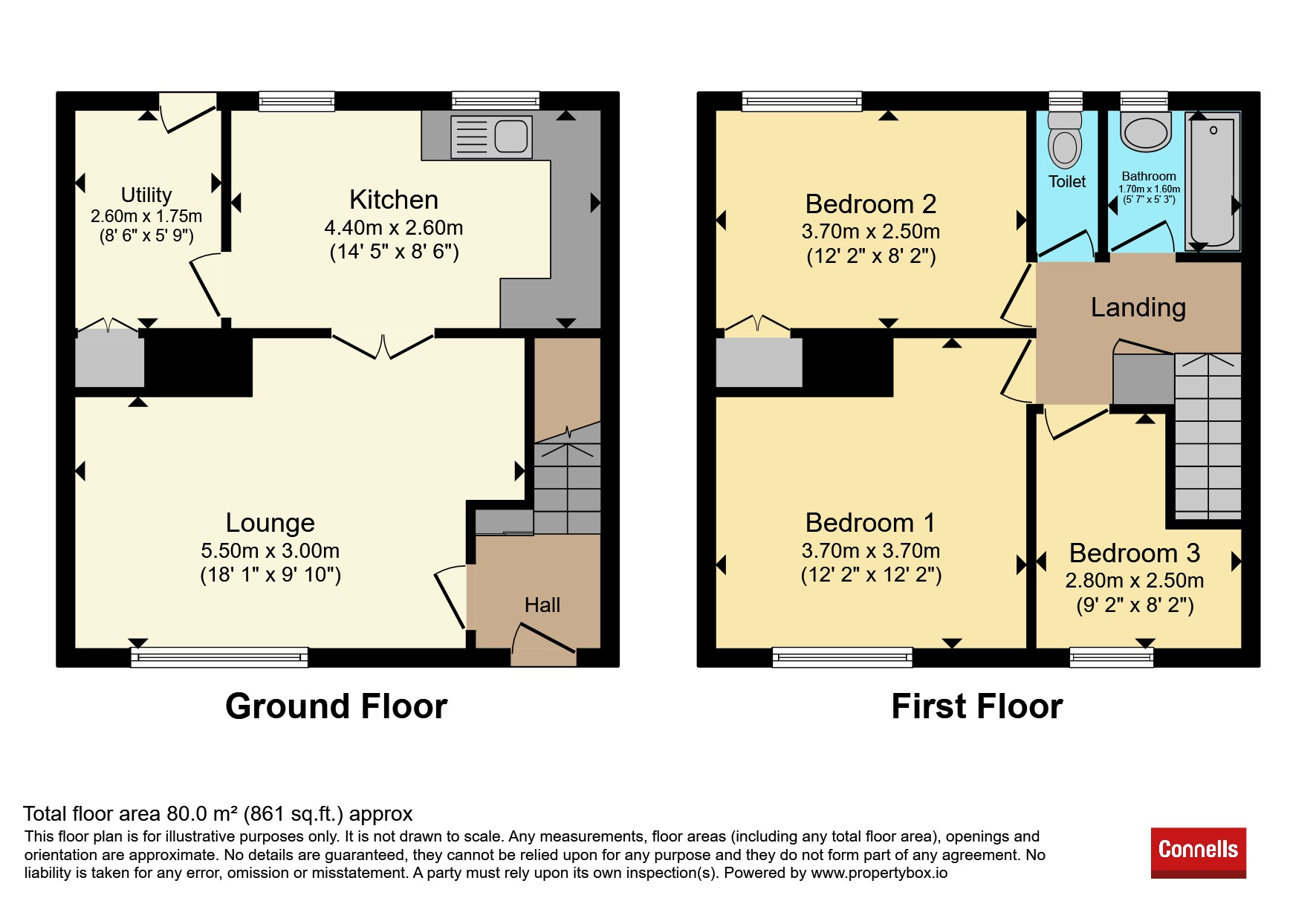 117, Constable Road, Corby floorplan