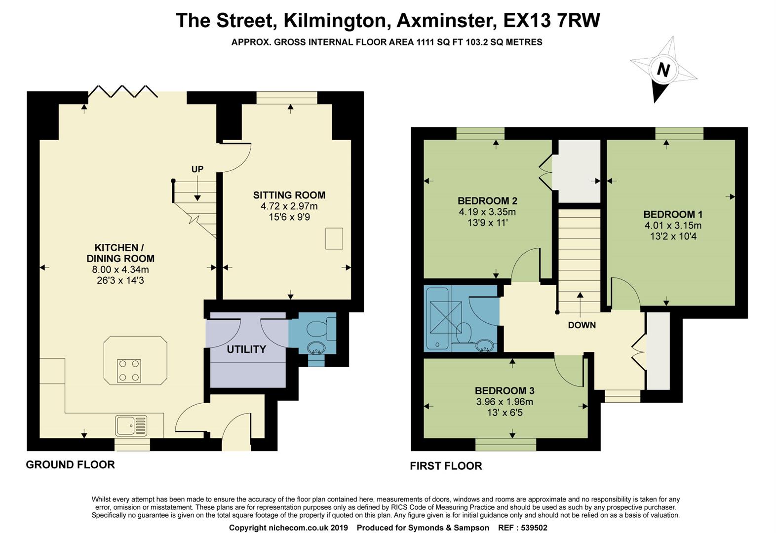 The Street, Kilmington, Axminster EX13, 3 bedroom detached house for