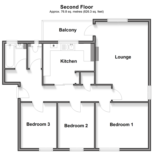 Middle Street, Gillingham floorplan
