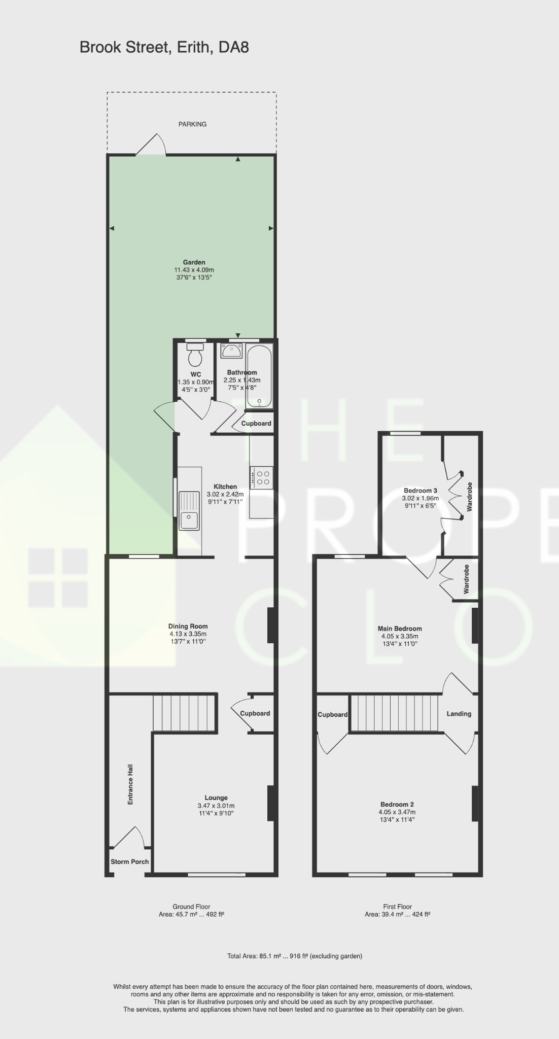 84 Brook Street, Erith, Kent floorplan