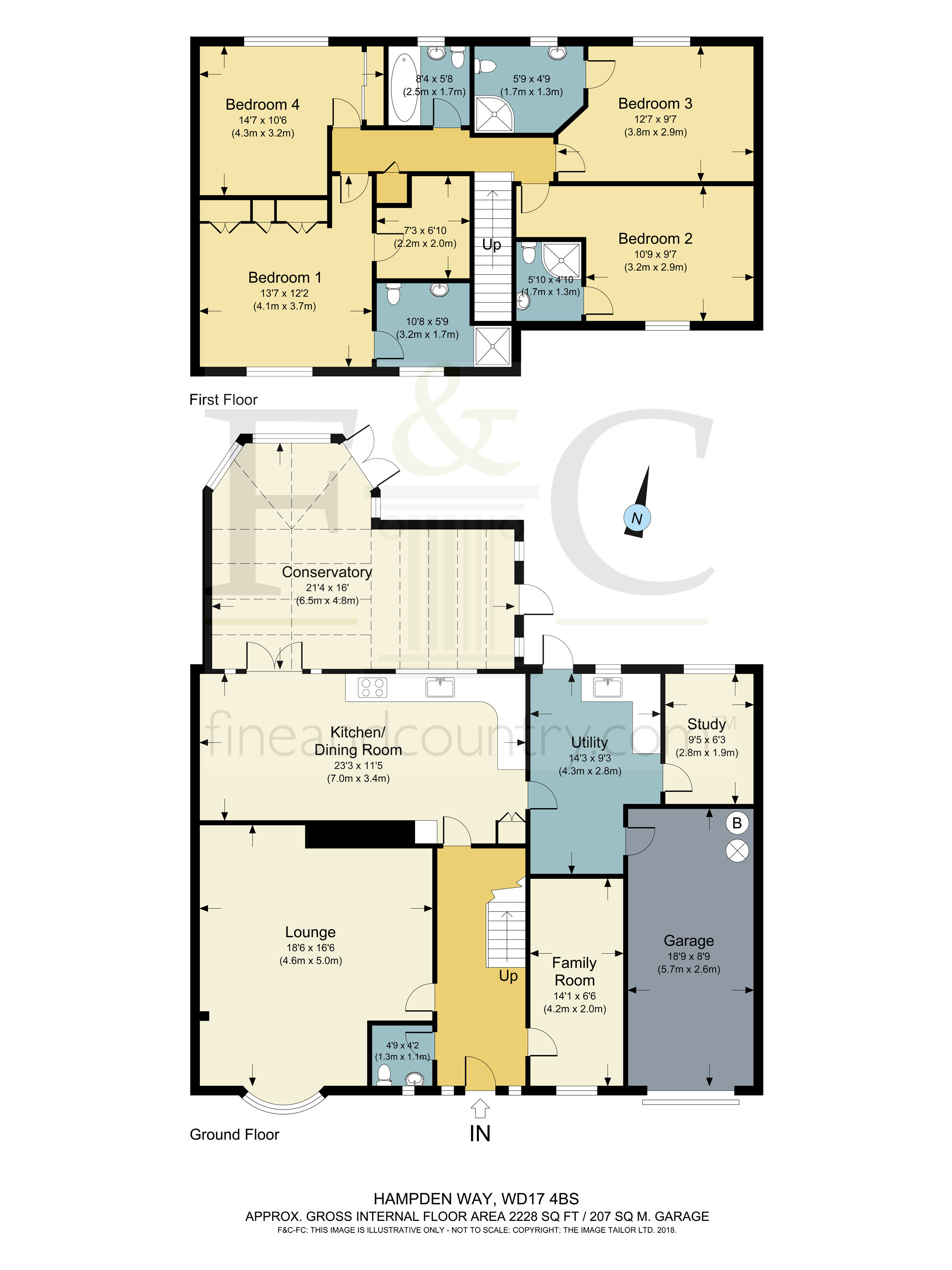 4 Bedrooms Detached house for sale in Hampden Way, Watford WD17