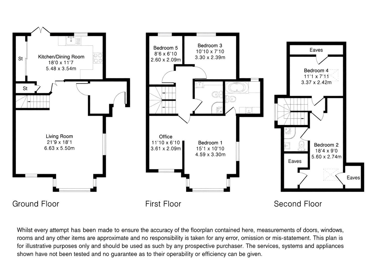 33, St. Georges Road, Farnham floorplan