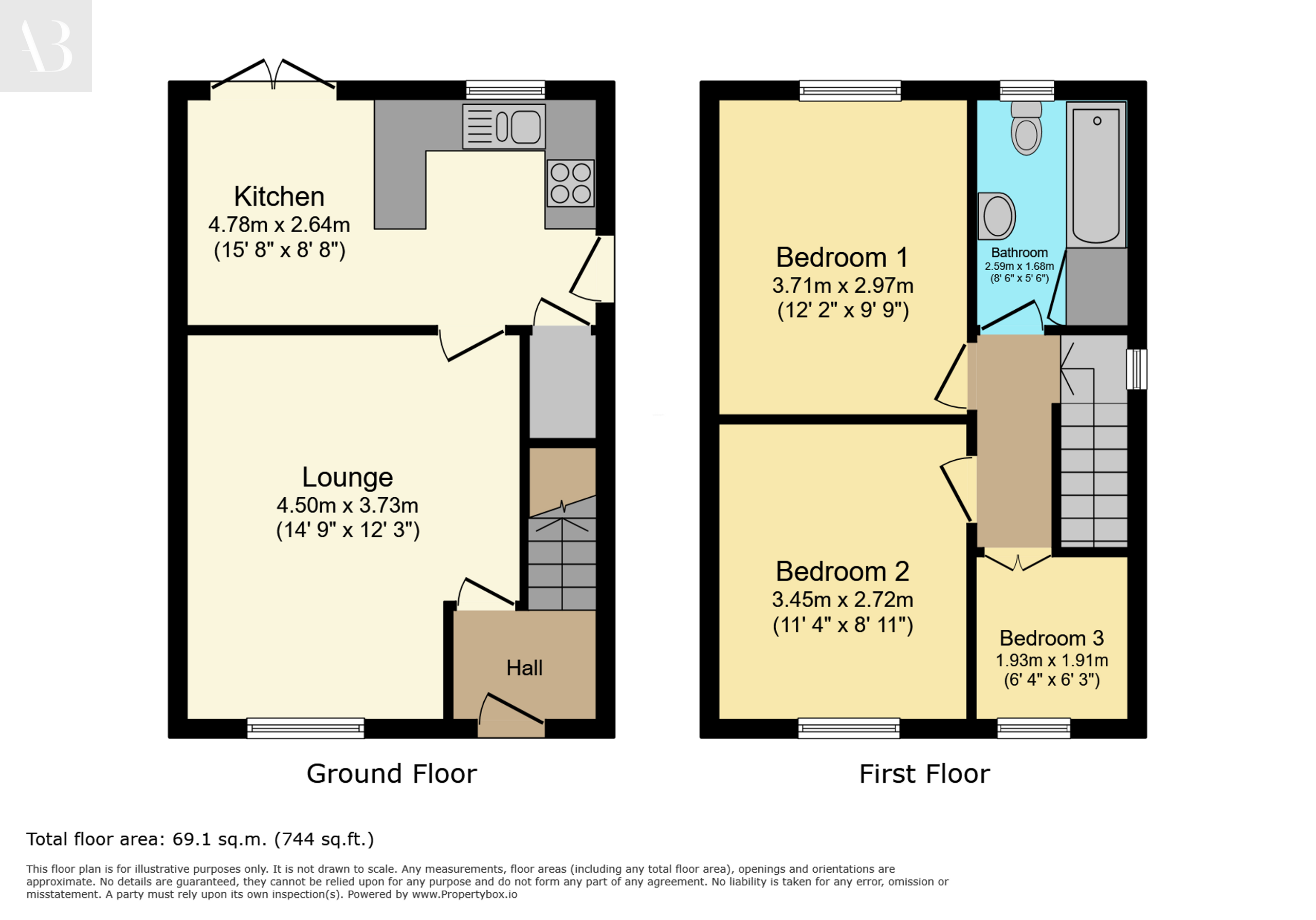 21 Meadow Close, Leicester floorplan