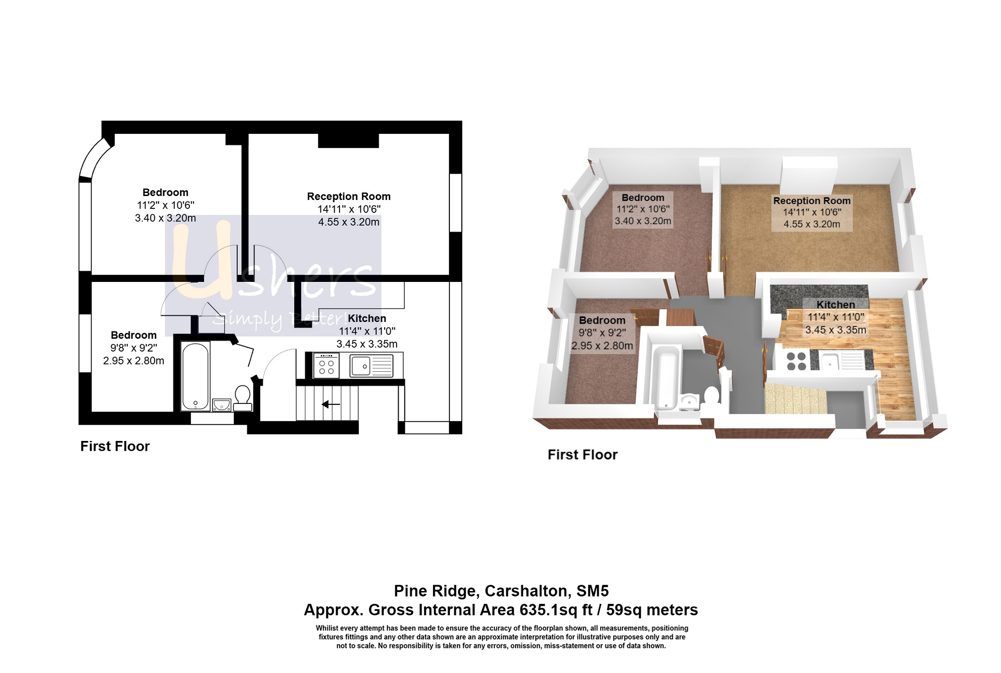 Culvers Avenue, Carshalton, Surrey. SM5 floorplan