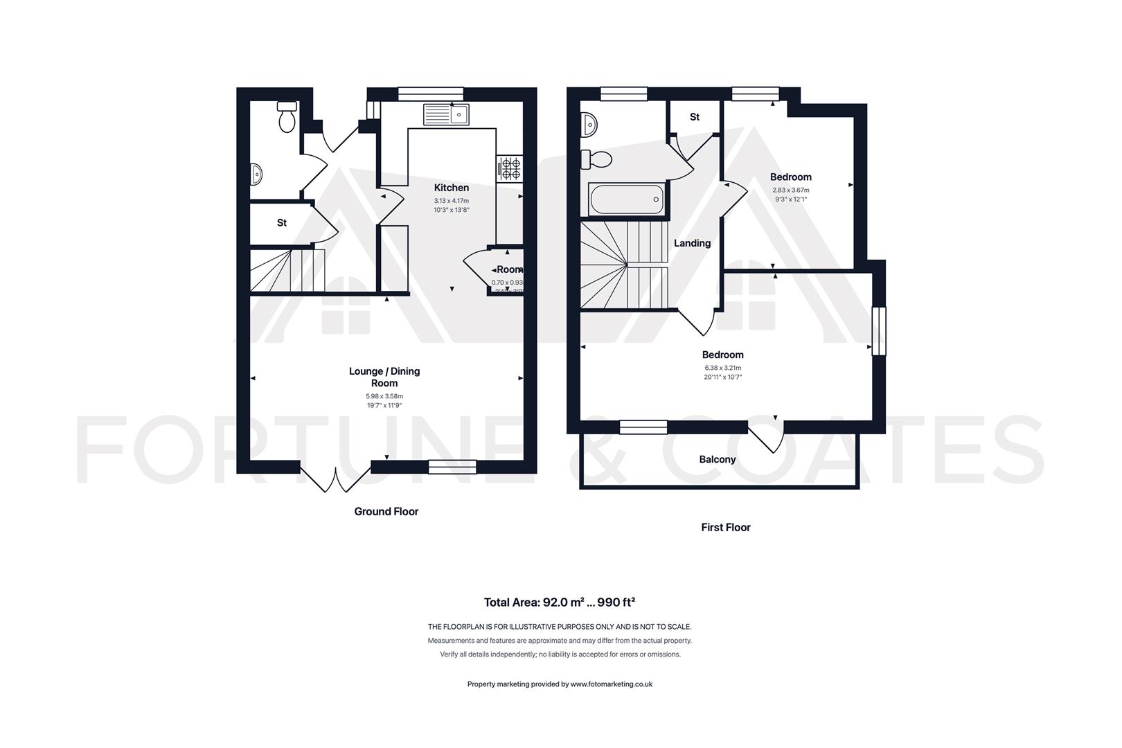 11, Albertine Street, Harlow floorplan