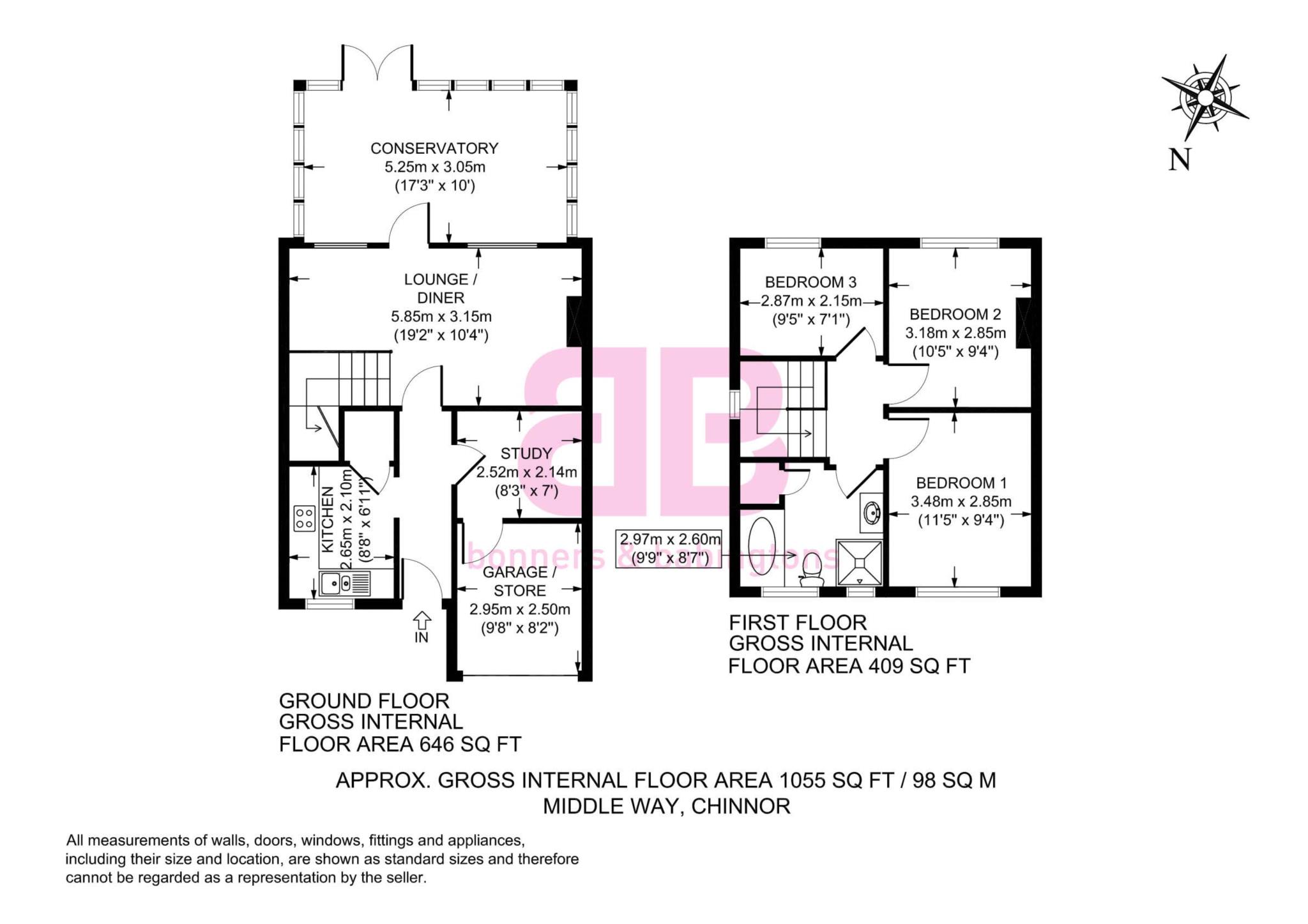 3 Bedrooms End terrace house for sale in Middle Way, Chinnor OX39