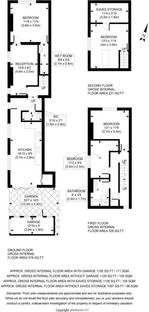 1a, Green Place, Oxford floorplan