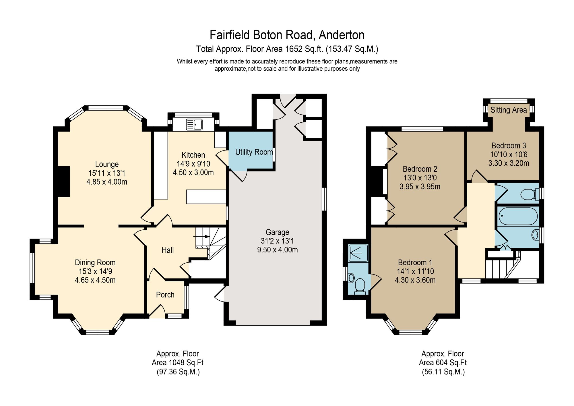 Fairfield Bolton Road, Chorley floorplan