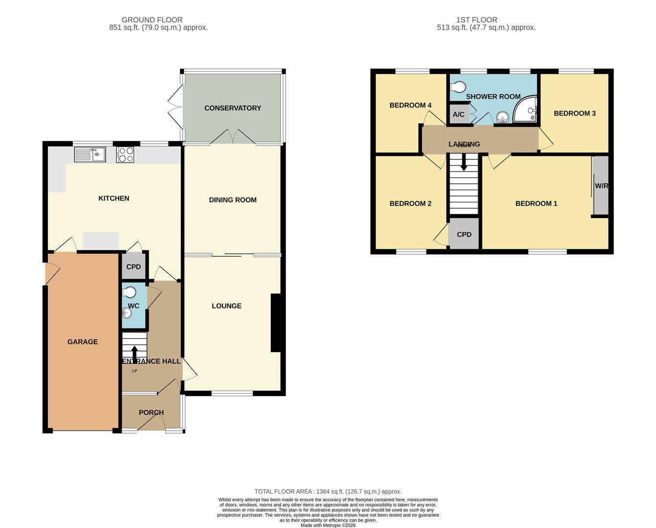 25, Hawkesmore Drive, Stafford floorplan
