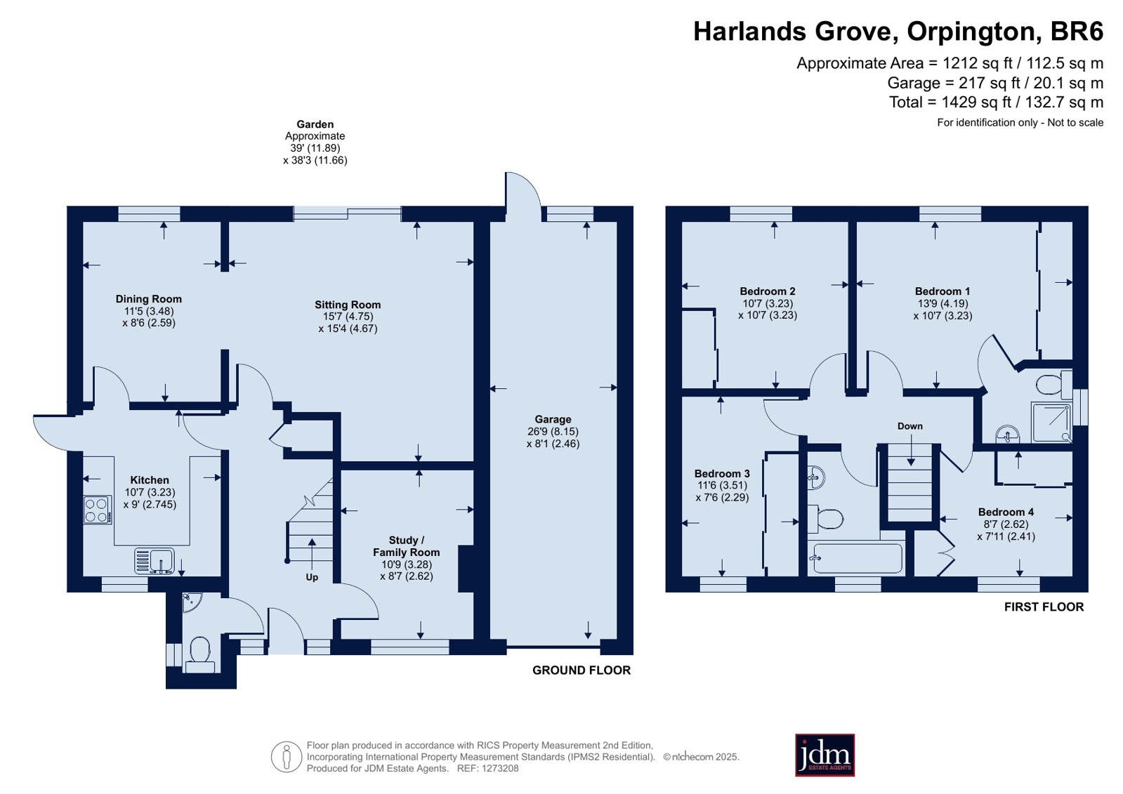 4, Harlands Grove, Orpington floorplan