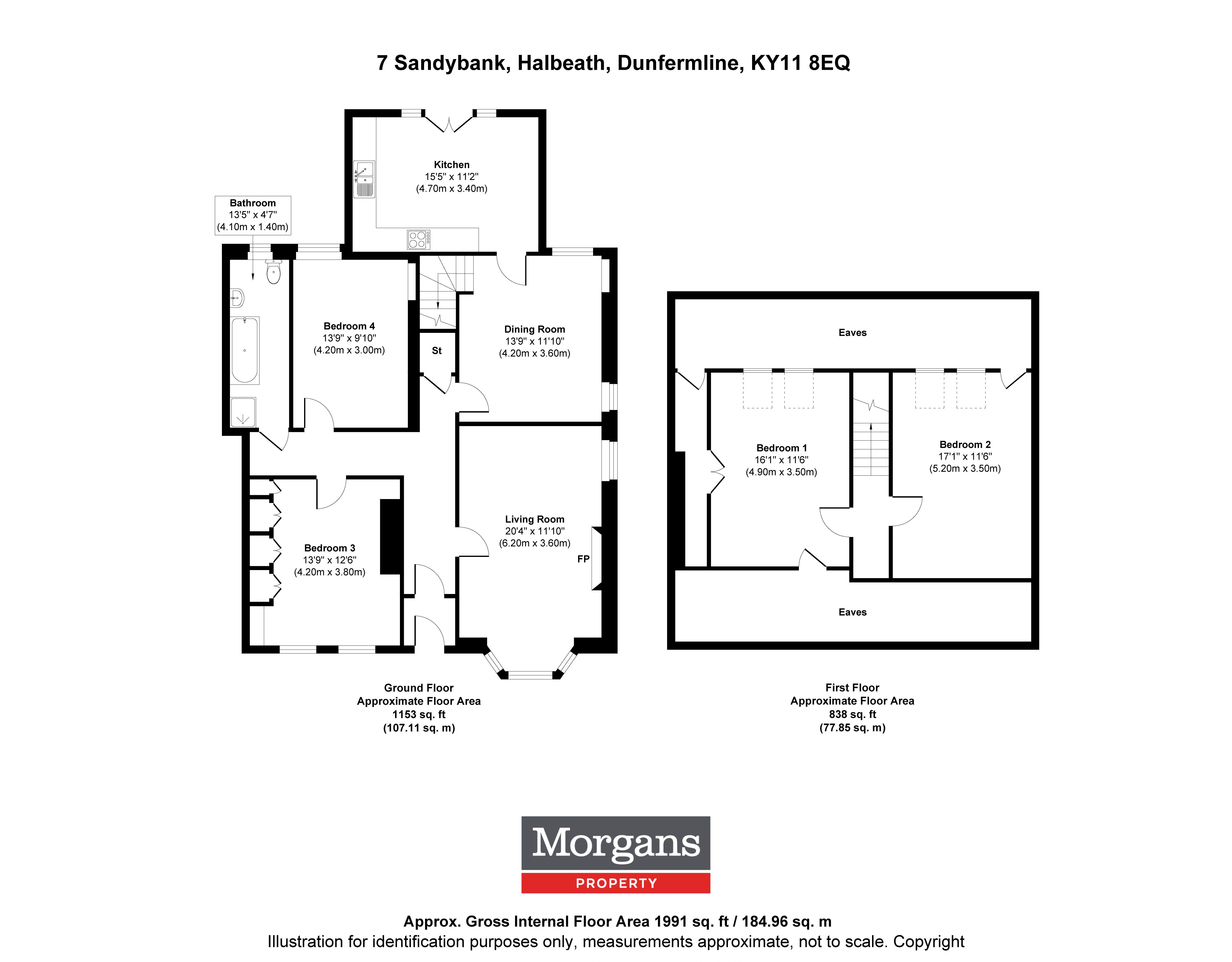 7, Sandybank, Dunfermline floorplan