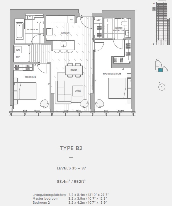 One Bishopsgate Plaza, 80, Houndsditch, London floorplan