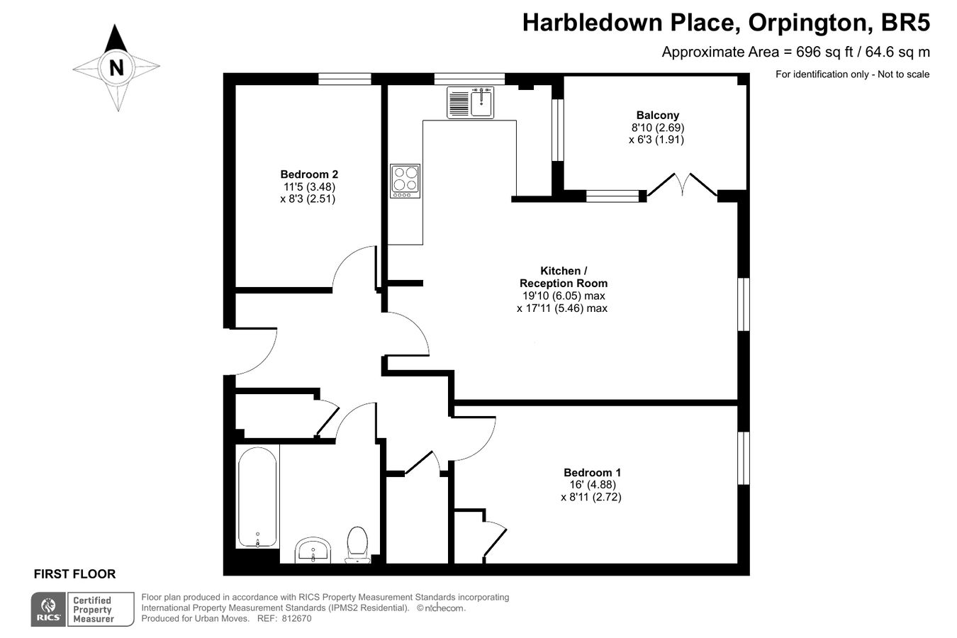 3, Summit House, Orpington floorplan