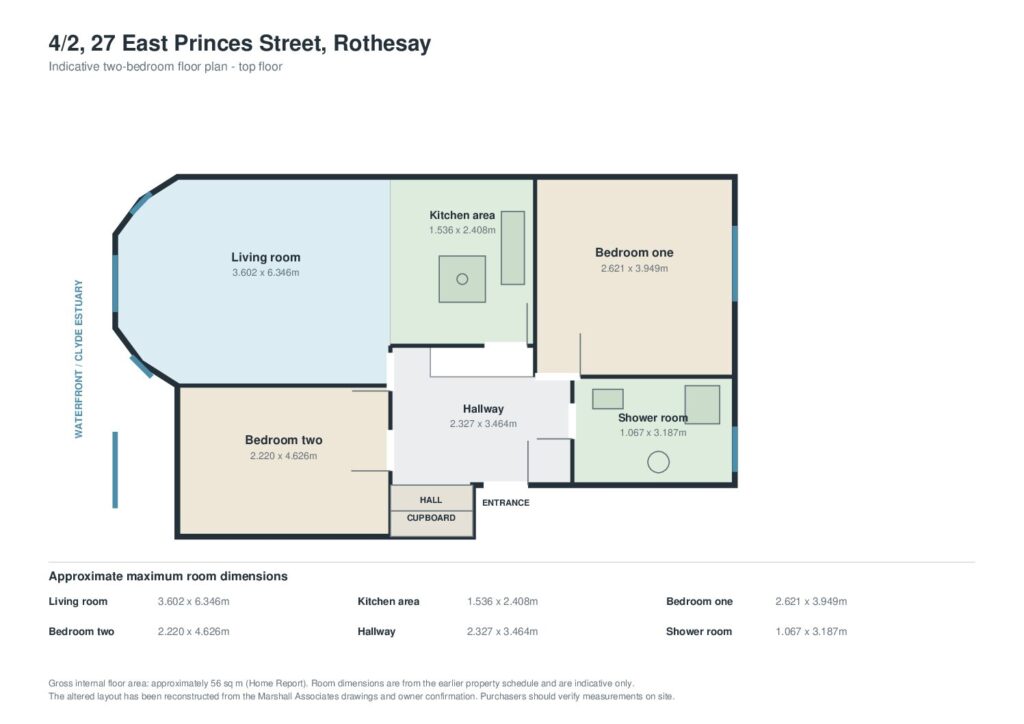 27, East Princes Street, Rothesay floorplan