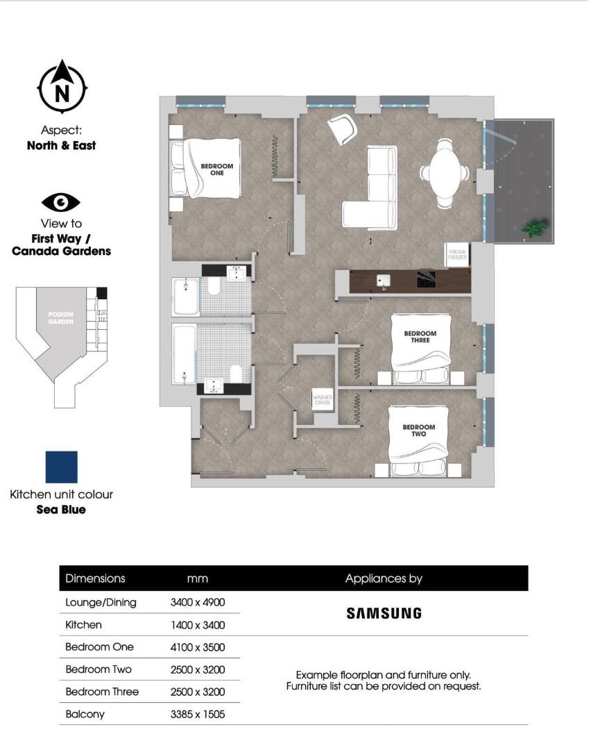 The Robinson, 1 Atlantic Crescent, Wembley floorplan