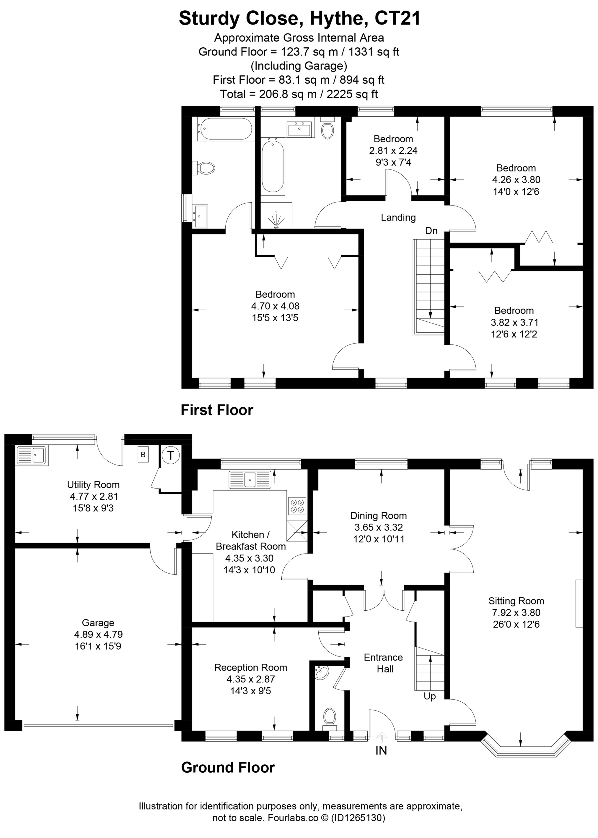 10, Sturdy Close, Hythe floorplan