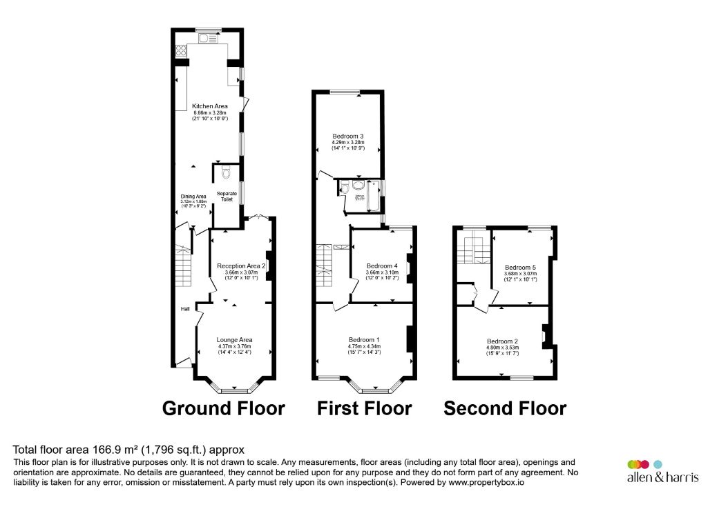 81, Claude Road, Cardiff floorplan
