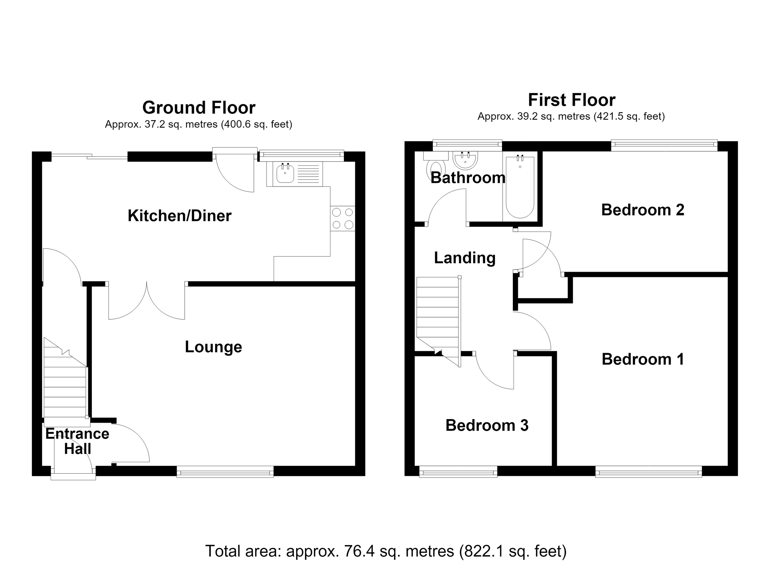 13 Fir Tree Close, Merthyr Tydfil floorplan
